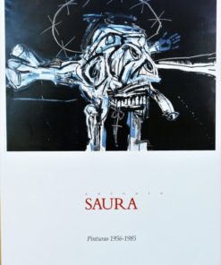 Antonio Saura - "Pinturas 1956 - 1985" cartel original exposición en el IVAM Valencia en 1989