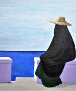 Manuel de las Casas - "Mar" pintura oleo sobre lienzo, enmarcado