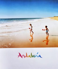 Andalucia - "Playa con niños" cartel promoción turística