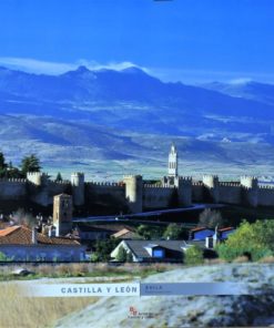 Avila - "Panorámica de la muralla" cartel promoción turística de Castilla y León