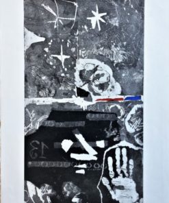 Antoni Clavé 1968 - "La main du guerrier" grabado aguafuerte y aguatinta