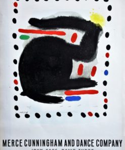 Joan Miró - "Merce Cunningham and Dance Company" cartel original, actuación en Club 49 de Sitges en 1966