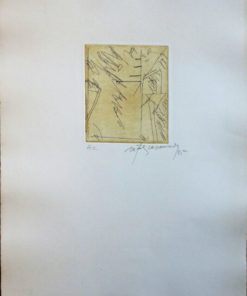 Albert Rafols Casamada - "Taula - 4" grabado punta seca