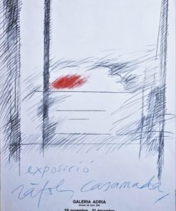 Albert Rafols Casamada - "Exposició 1974" cartel original exposición en la Galería Adriá de Barcelona en 1974