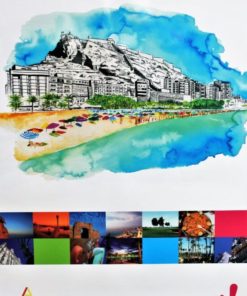 Alicante - "Alicante llama, Playas" cartel promoción turística