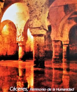 Cáceres - "Aljibe del Palacio de las Veletas" cartel promoción turística
