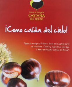 León, El Bierzo - "Castaña del Bierzo, como caida del cielo" cartel promoción turística