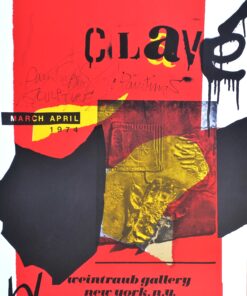 Antoni Clavé - "Exposición 1974 Weintraub Gallery" cartel original exposición en Weintraub Gallery New York en 1974