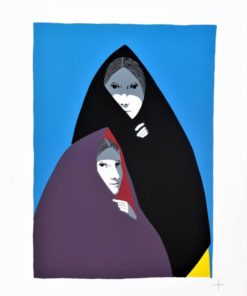 Manuel de las Casas - "Dos tapadas" serigrafia