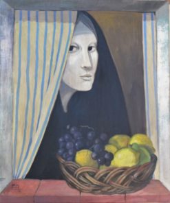 Manuel de las Casas - "Limones y uvas" pintura oleo sobre lienzo