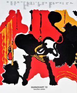 Josep Guinovart - "Abecedario" cartel original exposición en la Galeria Adriá de Barcelona en 1972