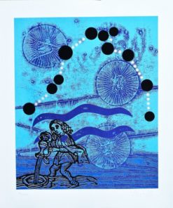 Joan Josep Tharrats - "Serie Zodiac, Aquari" litografia