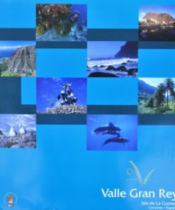 Canarias - "Isla de la Gomera, Valle del Gran Rey, Turismo y naturaleza" cartel promoción turística