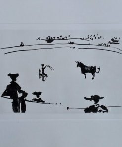 Pablo Picasso - "La Tauromaquia, Citando al toro a banderillas sentado en una silla" edición facsimil