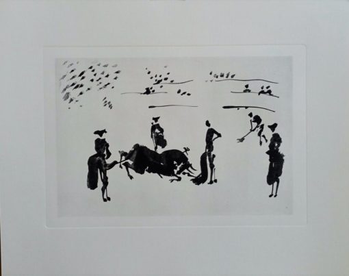 Pablo Picasso - "La Tauromaquia, Muerte del toro" edición facsimil