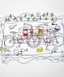 Fernando Bellver - "De campo" litografia iluminada a mano