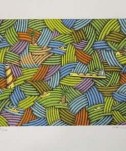 Fernando Bellver - "El mar" litografia