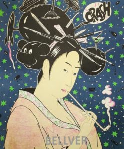 Fernando Bellver - "Geisha Crash" cartel litográfico