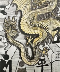 Fernando Bellver - "Shibuya, Tokyo" litografia iluminada a mano