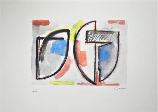 Rafael Canogar 2014 - "Dibujo preparatorio" litografía