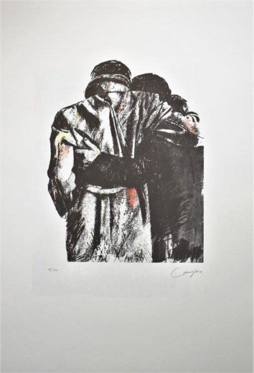 Rafael Canogar 2014 - "El paseo" litografía