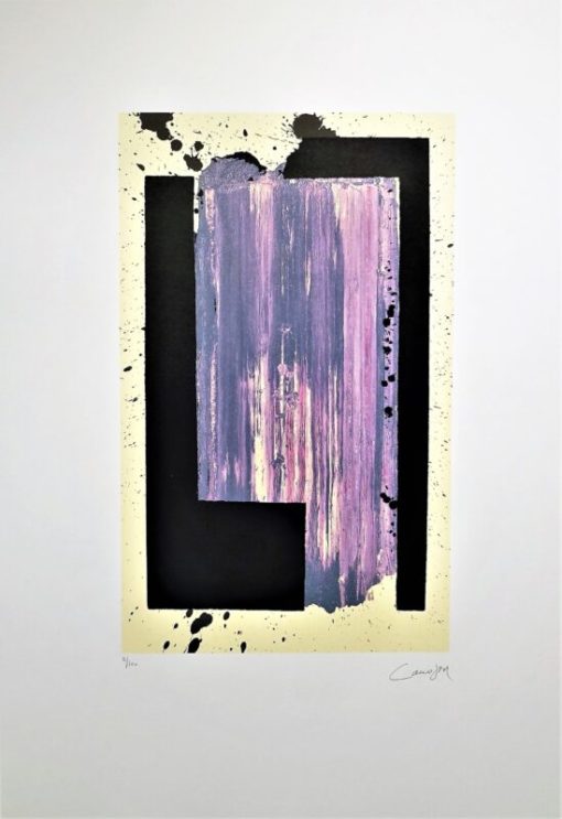 Rafael Canogar - "P-30-10" litografía y serigrafia