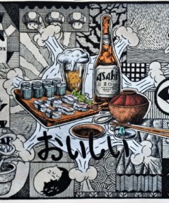 Fernando Bellver - "Oishii series, oishi box sushi & sashimi" grabado aguafuerte