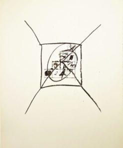 Antoni Tapies 1975 - "Llambrec Material IX" litografia sobre papel estrassa