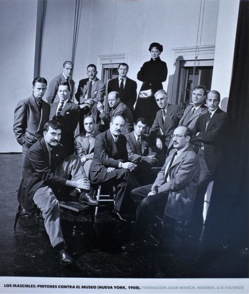 Nina Leen - "Grupo Los Irascibles"cartel original exposición los Irascibles, pintores contra el Museo en Fundación Juan March de Madrid