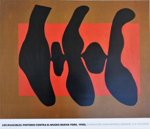 Robert Motherwell - "La dance II" cartel original exposición Los Irascibles, pintores contra el Museo en Fundación Juan March Madrid