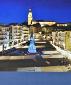 Vitoria - Gasteiz - "Plaza de la Virgen Blanca" cartel promoción turística