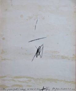 Antoni Tapies - "Cartons, papers, fustes i collages" litografia