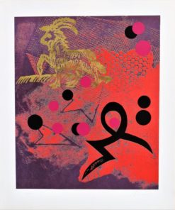 Joan Josep Tharrats - "Serie Zodiac, Capricornio" litografía