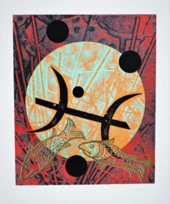 Joan Josep Tharrats - "Serie Zodiac, Piscis" litografía