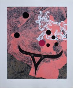 Joan Josep Tharrats - "Serie Zodiac, Tauro", litografia