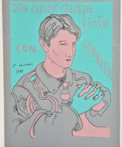 Ceesepe - "Don Carlos Ceesepe, pintor con corbata" serigrafia