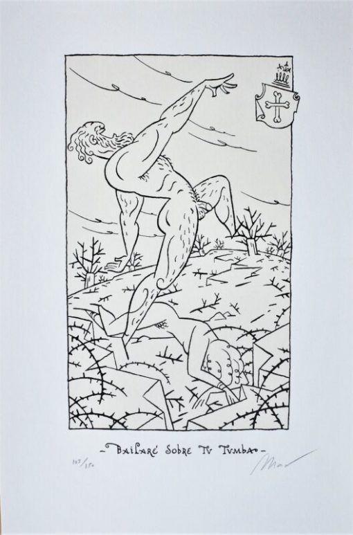 Max, Francesc Capdevila - "Bailaré sobre tu tumba" serigrafia