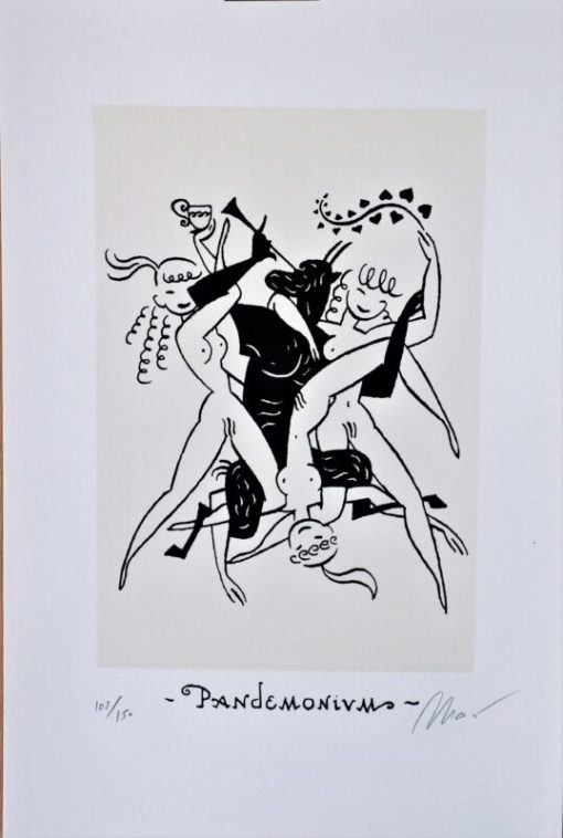 Max, Francesc Capdevila - "Pandemonium" serigrafia