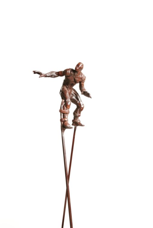 Fernando Suarez Reguera - "Zancudo IX" escultura bronce y hierro