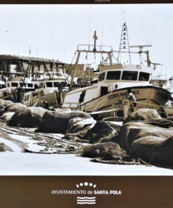 Alicante - "Santa Pola, Puerto con redes" cartel promoción turística