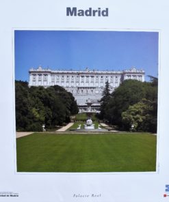 Madrid, Palacio Real, cartel promoción turística, 48x48 cms.