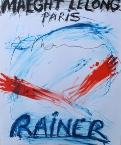 Arnulf Rainer - "Exposición 1985" cartel original exposición en la Galerie Maeght Lelong en 1985