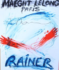 Arnulf Rainer - "Exposición 1985" cartel original exposición en la Galerie Maeght Lelong en 1985