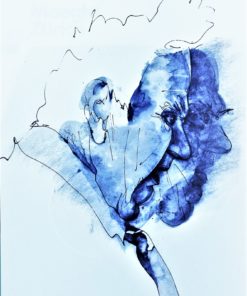 Carl Fredrik Reutersward - "Portrait de Calder" cartel original phototypie exposición Portraits & l' art pur l'or en Galerie Maeght Paris en 1979