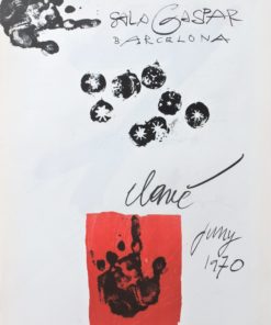 Antoni Clavé - "Juny 1970" cartel original exposición en Sala Gaspar Barcelona en 1970
