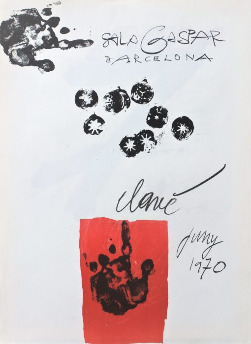 Antoni Clavé - "Juny 1970" cartel original exposición en Sala Gaspar Barcelona en 1970