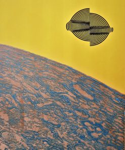 Joan Josep Tharrats - "Homenatge a Teilhard de Chardin" litografia con relieve