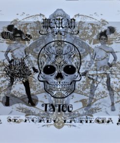 Fernando Bellver - "Se acabó la fiesta!, Mexican Tatoo III" litografia y fotolitografia
