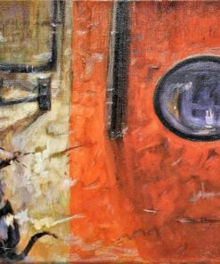 Manuel Terán - "Reflejos, Ecléctico tributo a los genios, Banksy" pintura oleo sobre lienzo, enmarcado