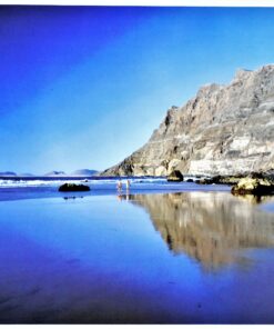 Lanzarote - "Reserva de la biosfera, playas" cartel promoción turística